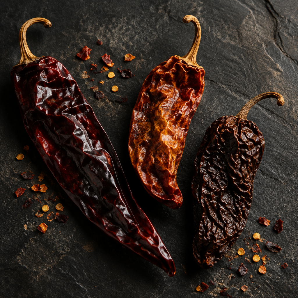 trois piments mexicains