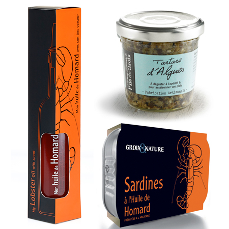 Huile de homard - Tartare d'algues - Sardines à l'huile de homard - l'épicerie moderne