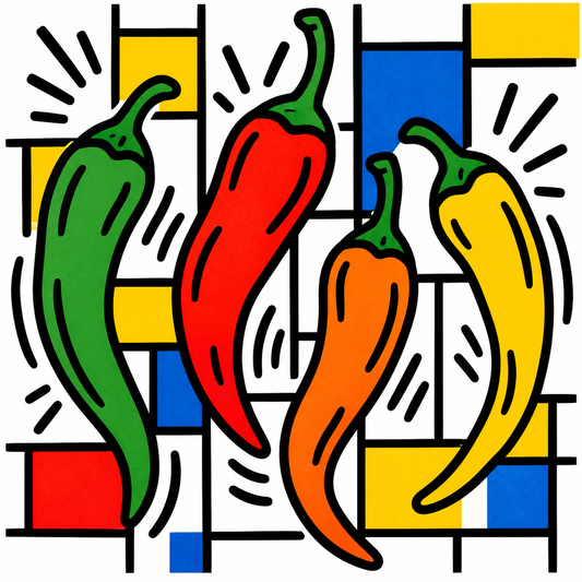 Piments du Monde Haring - Mondrian