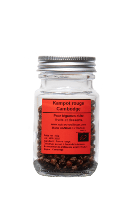 Poivre rouge de Kampot, Épices Rœllinger, pour accompagner le foie gras