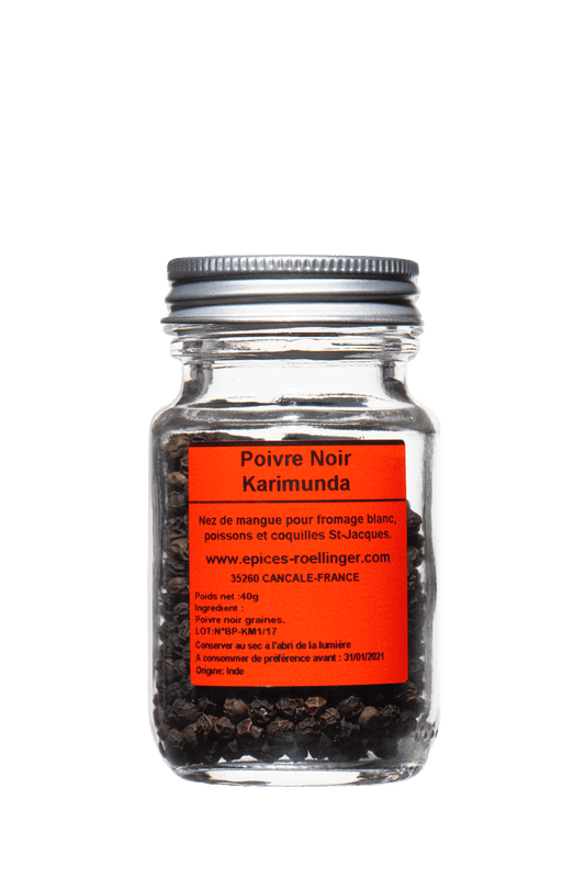 Poivre noir Karimunda (Inde) 100g - Roellinger