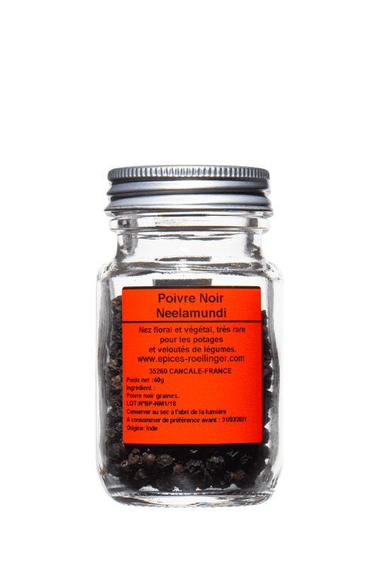 Poivre noir Neelamundi (Inde) 40g - Roellinger