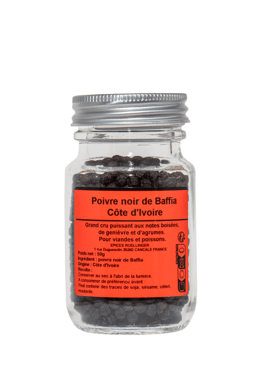 Poivre noir de Baffia (Côte d'Ivoire) 55g - Roellinger