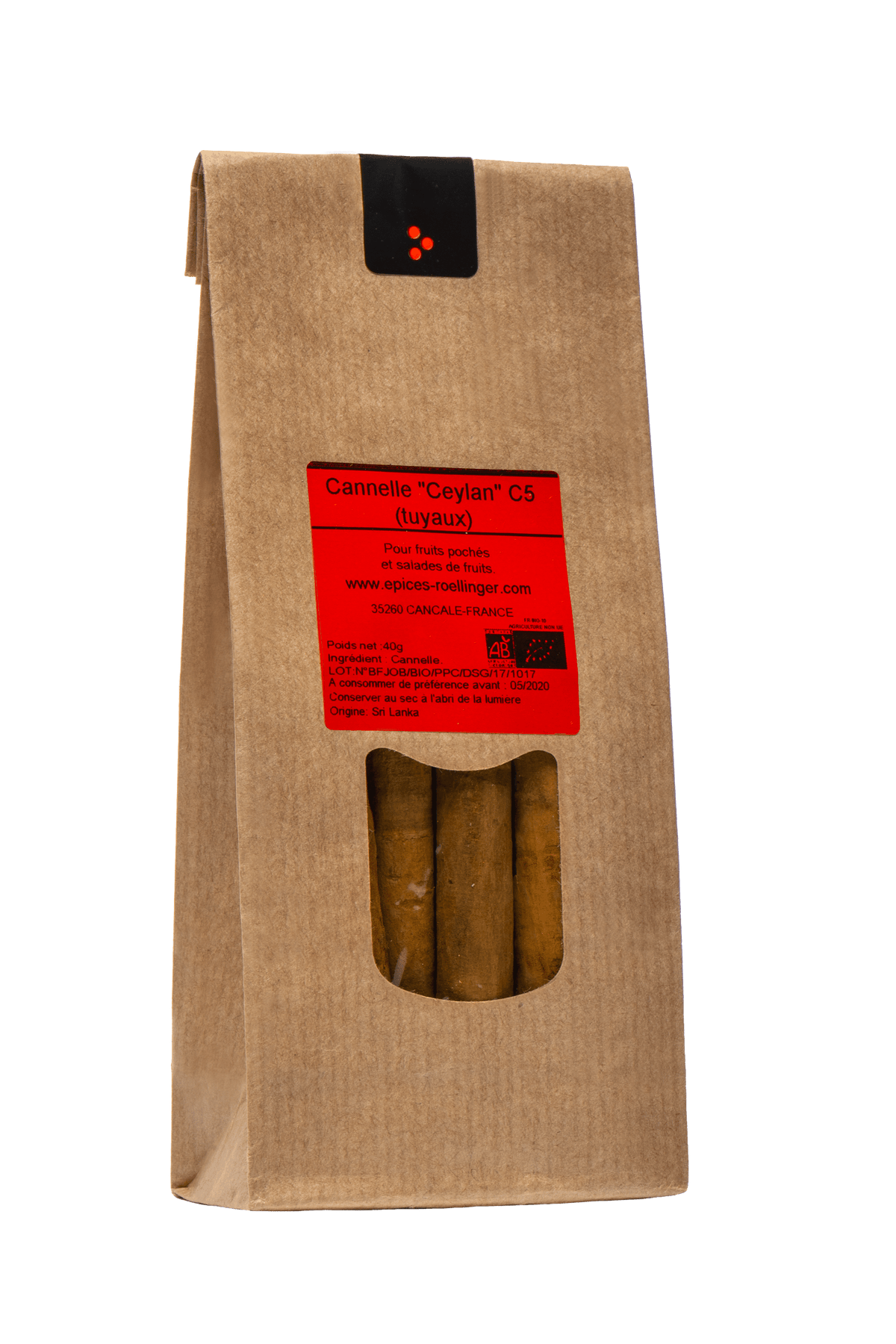 Cannelle tuyaux C5 Sri Lanka 40g - Roellinger