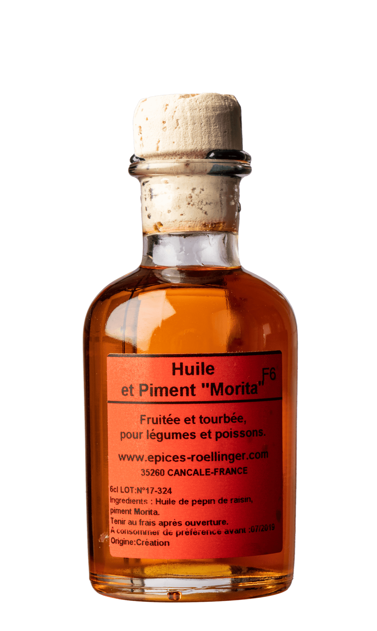 Huile et piment Morita F6 5cl - Roellinger