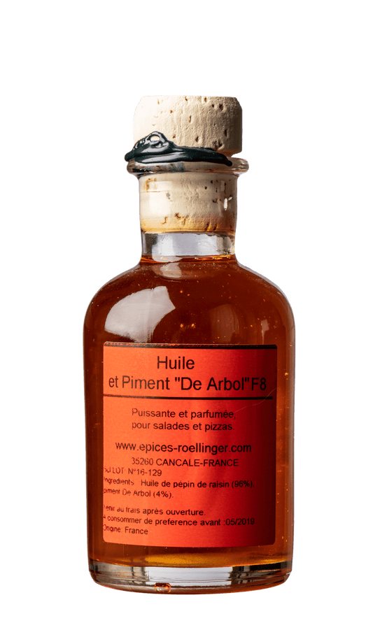 Huile et piment De Arbol F8 5cl - Roellinger