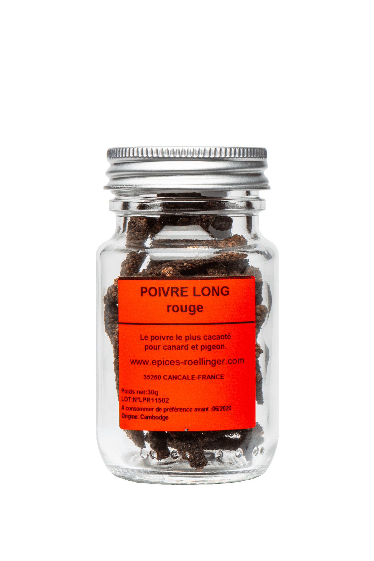 Poivre long rouge (Cambodge) 30g - Roellinger