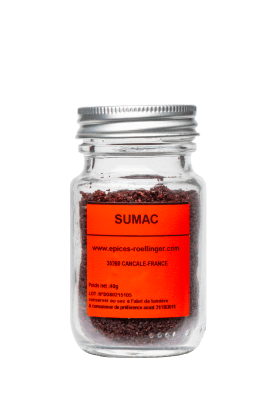 Sumac d'Égypte 40g, épice acidulée du Levant
