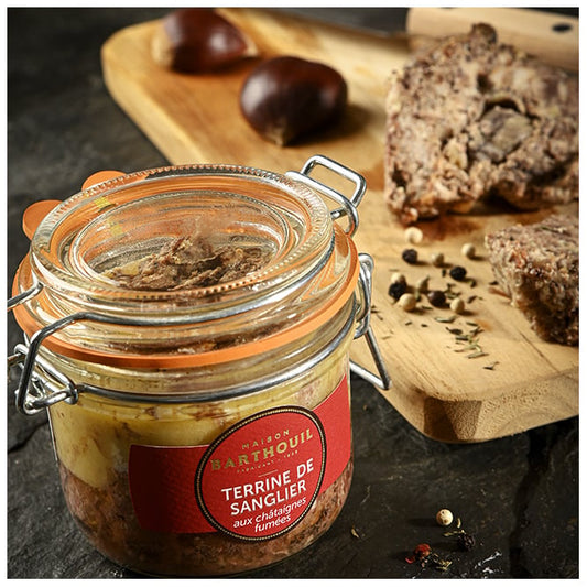 Terrine de sanglier aux châtaignes 190g - Maison Barthouil