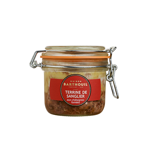 Terrine de sanglier aux châtaignes 190g - Maison Barthouil